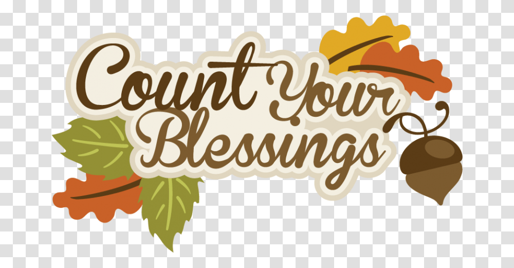 Large Count Your Blessingstitle Count Your Blessings Thanksgiving, Label, Animal, Pillow Transparent Png