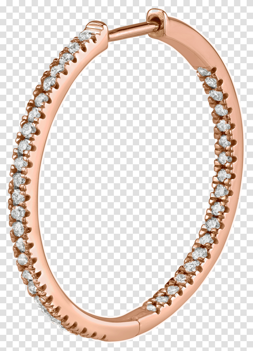 Large Diamond Inside Out Hoop Earring Earring, Bracelet, Jewelry, Accessories, Accessory Transparent Png