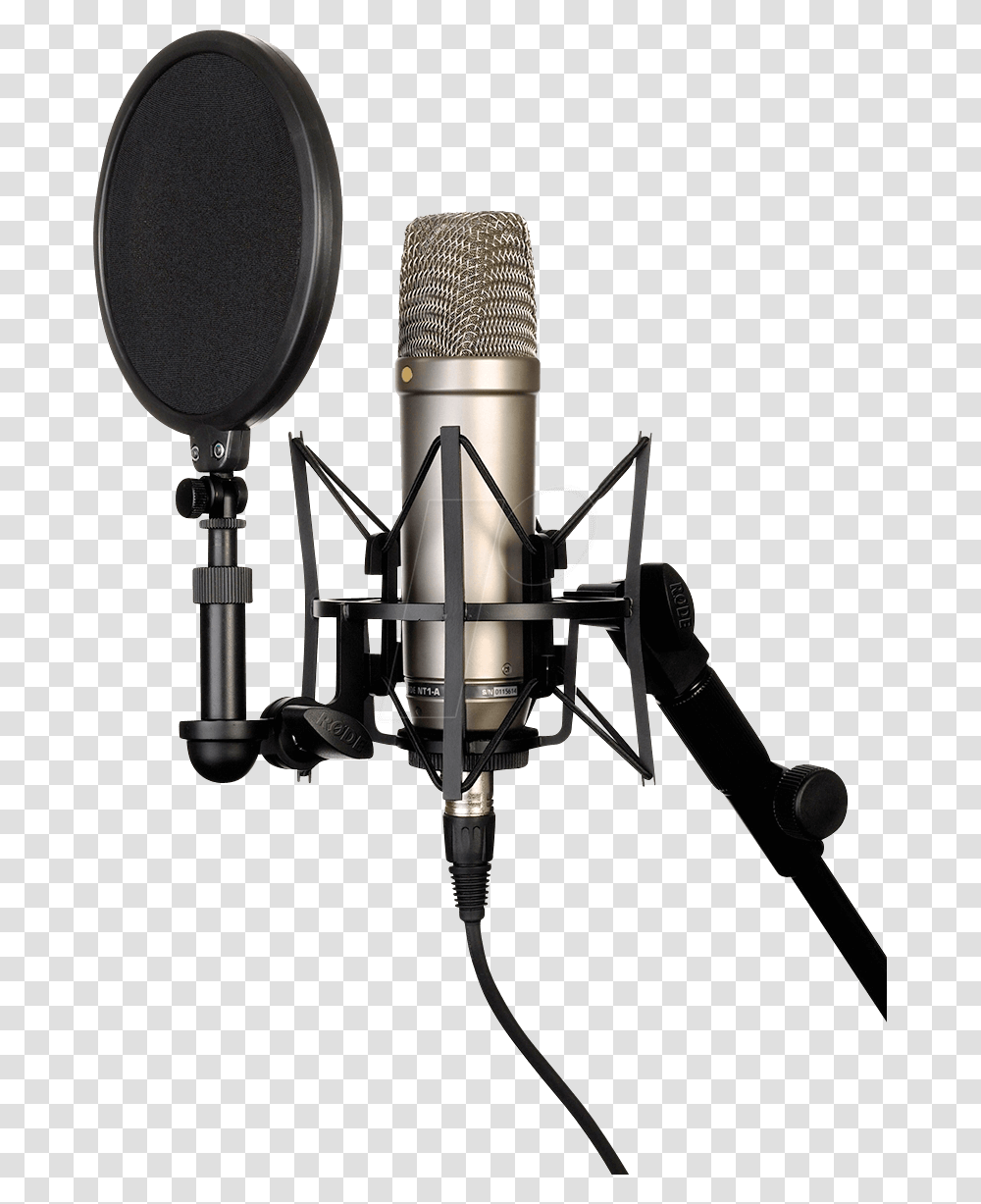 Large Diaphragm Cardioid Condenser Microphone Rde, Electrical Device, Lamp Transparent Png