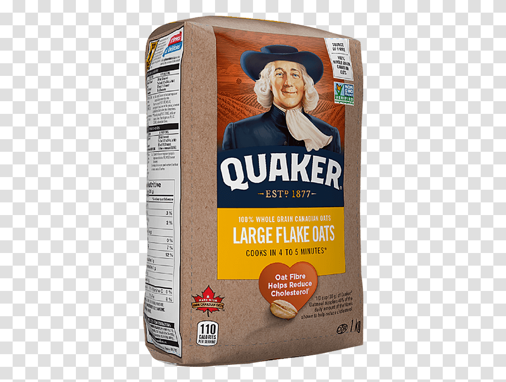 Large Flake Quaker Oats Quaker Oats, Poster, Advertisement, Flyer, Paper Transparent Png