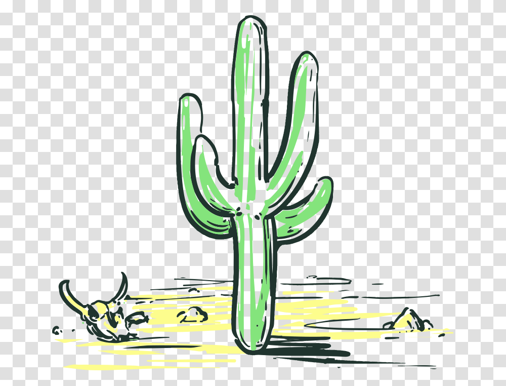 Large Flowered Cactus, Plant Transparent Png