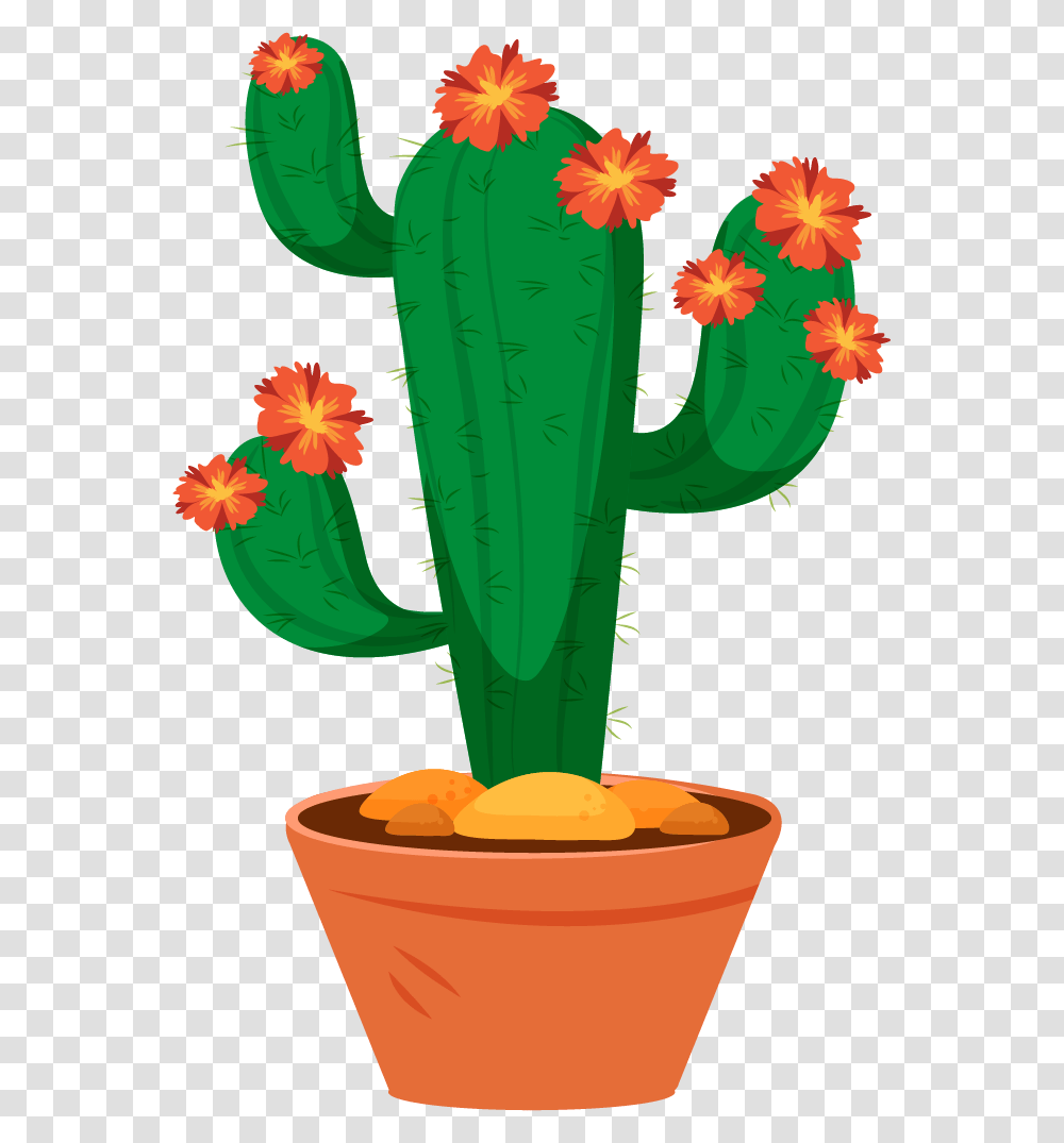 Large Flowered Cactus, Plant Transparent Png