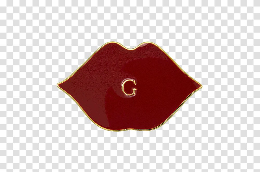 Large G Lips Red Gold, Cushion, Baseball Cap, Maroon Transparent Png
