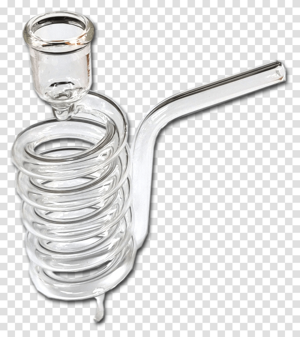 Large Glass Free Standing Spiral Pipe Barware, Smoke Pipe, Coil, Jar Transparent Png
