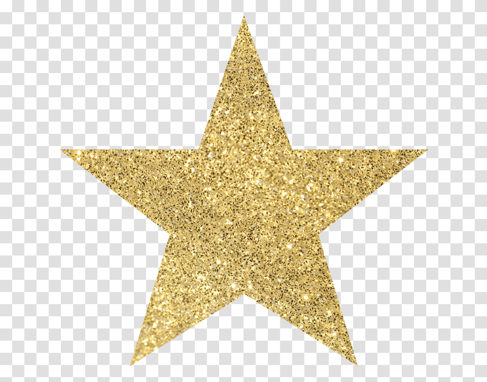 Large Gold Christmas Star Clipart Sparkle Gold Star, Cross, Symbol, Light, Star Symbol Transparent Png