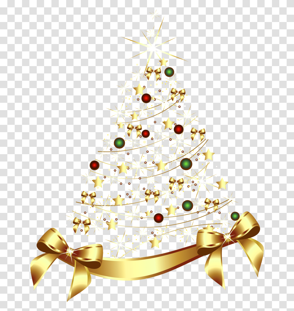 Large Gold Christmas Tree With Gold Bow Background Gold Christmas Tree, Ornament, Plant Transparent Png