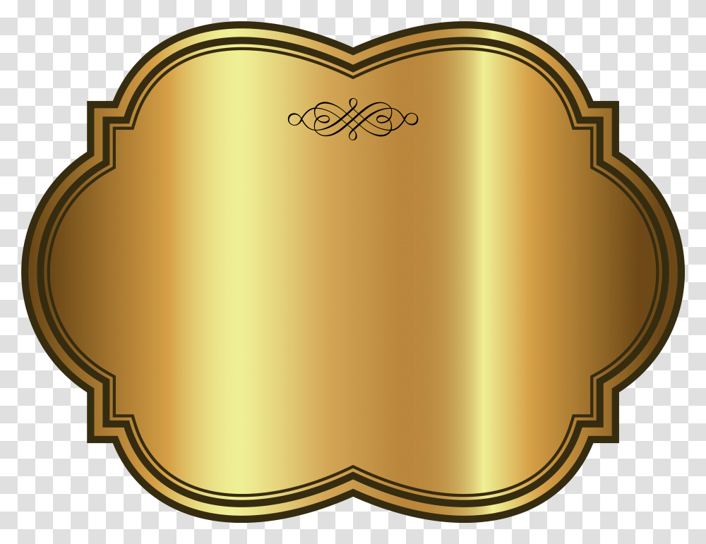 Large Golden Banner Thank You Whatsapp Profile, Label, Text, Lamp, Scroll Transparent Png