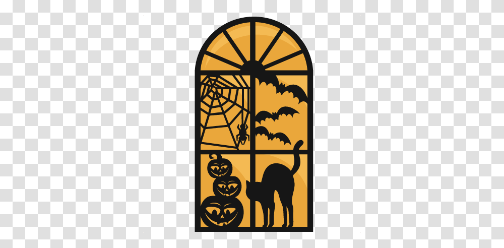 Large Halloween Window Clip Art, Gate Transparent Png