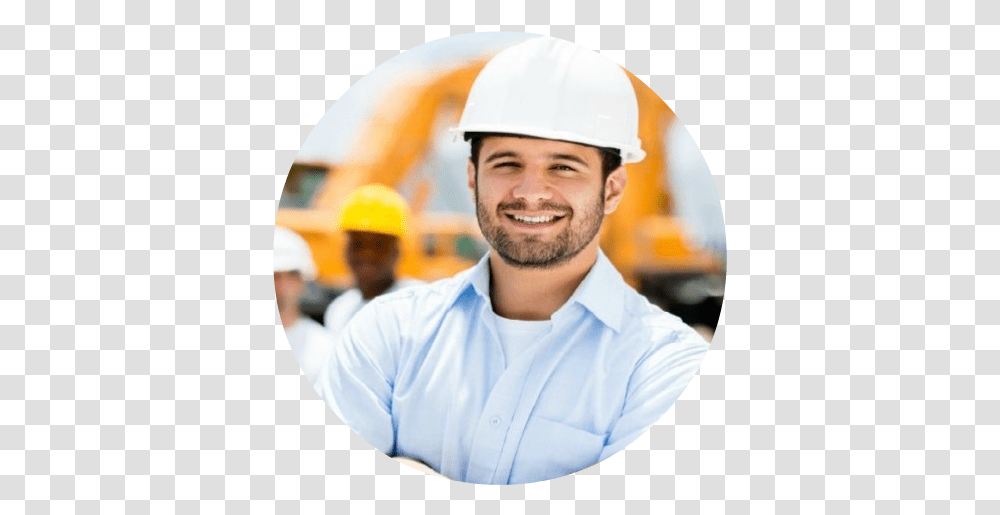 Large Happy Construction Worker1 Construction Employee, Apparel, Helmet, Person Transparent Png