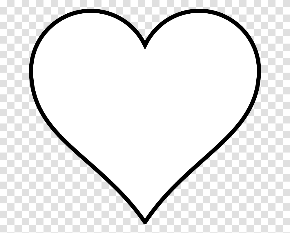 Large Heart Template Printable Black And White Heart Clip Art, Balloon, Cushion, Pillow Transparent Png