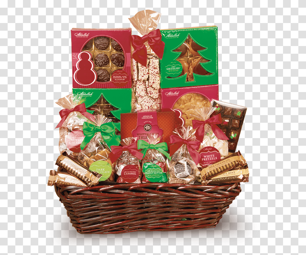 Large Holiday Gift Basket Mishloach Manot, Food, Birthday Cake, Dessert, Candy Transparent Png