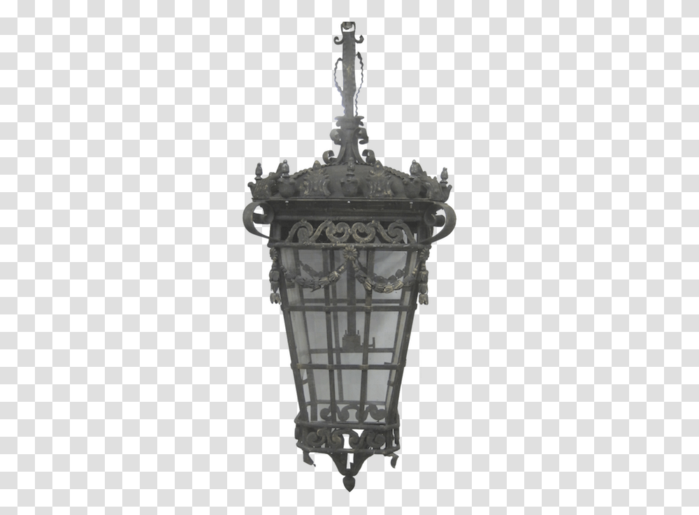 Large Iron Lamp Street Light, Architecture, Building, Pillar, Cross Transparent Png