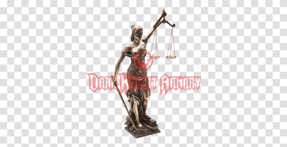 Large Lady Justice Statue, Person, Human, Bronze Transparent Png