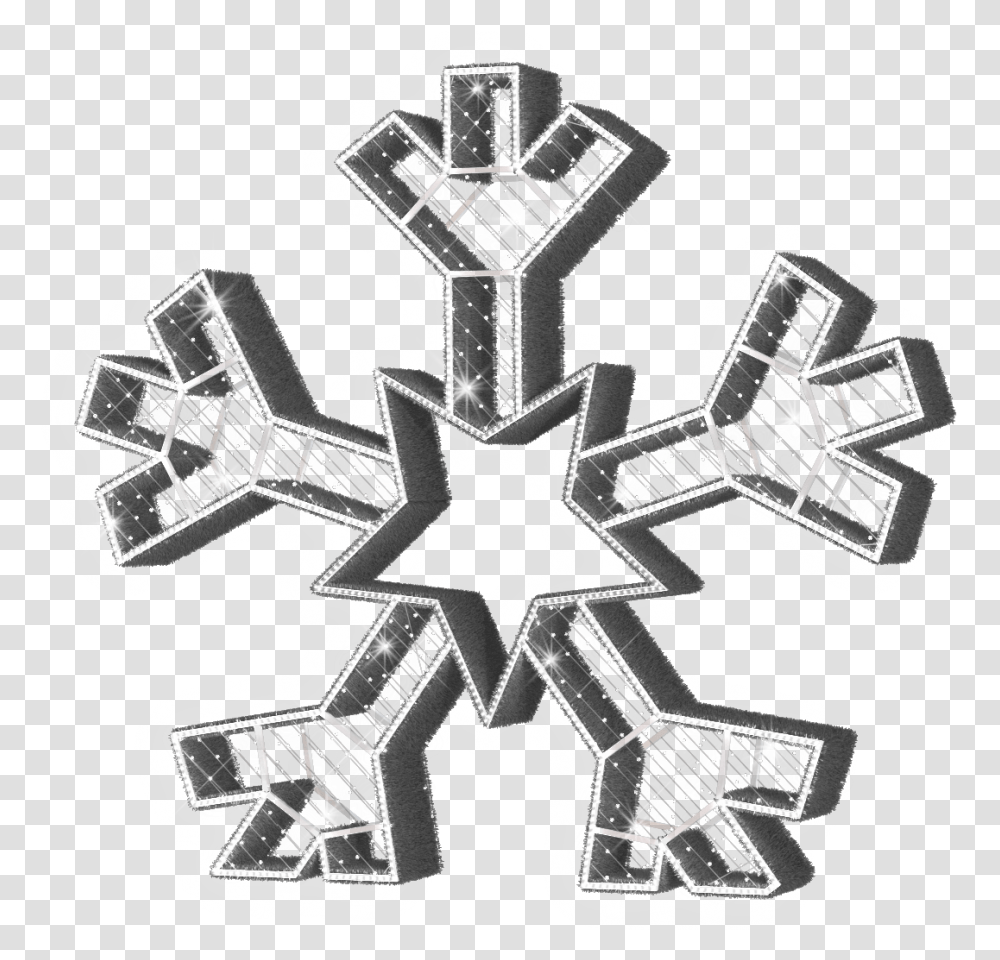 Large Majestic White Snowflake 98ft Cross, Machine, Symbol, Chess, Game Transparent Png