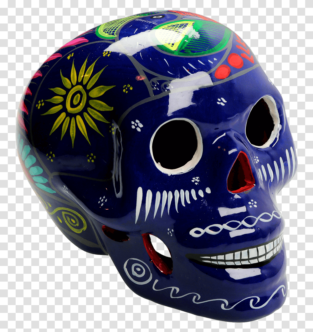 Large Mexican Skull Skull, Clothing, Apparel, Helmet, Crash Helmet Transparent Png