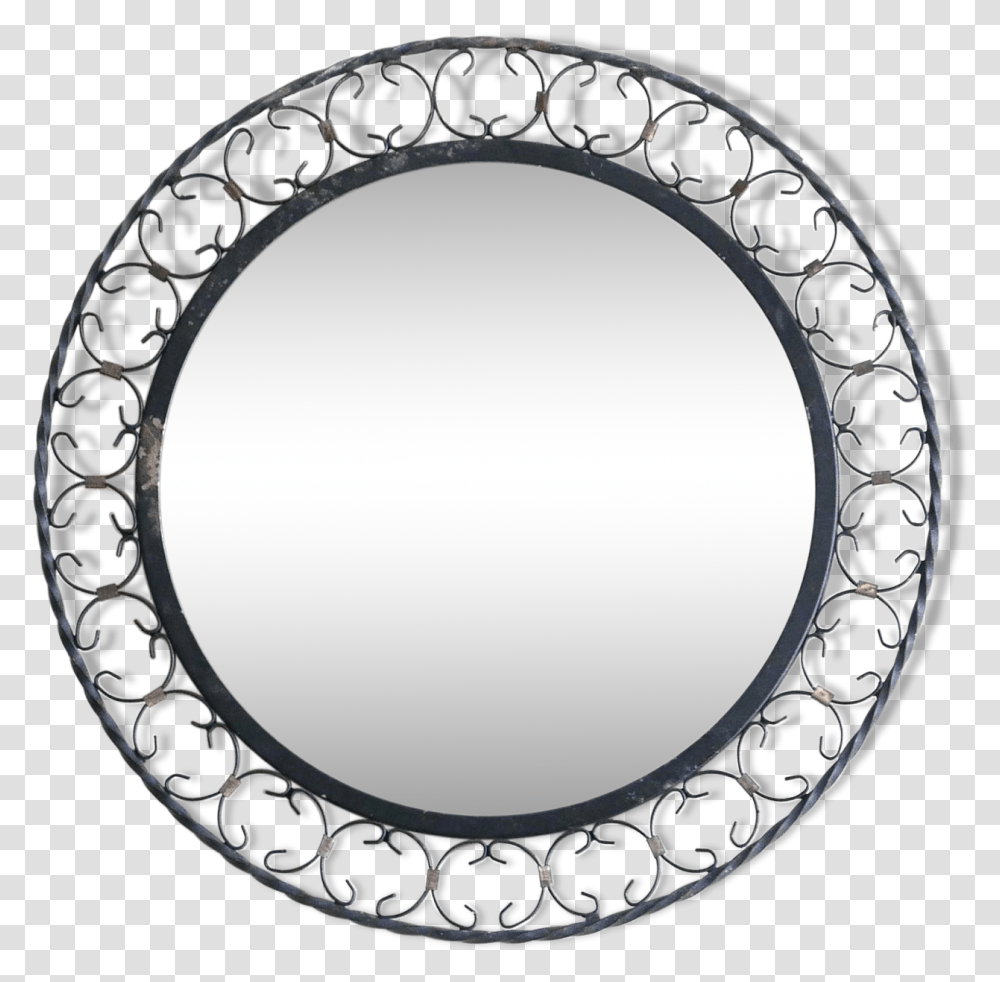 Large Mirror Round Sun Black Ironwork Frame 50 Years Circle, Bracelet, Jewelry, Accessories, Accessory Transparent Png