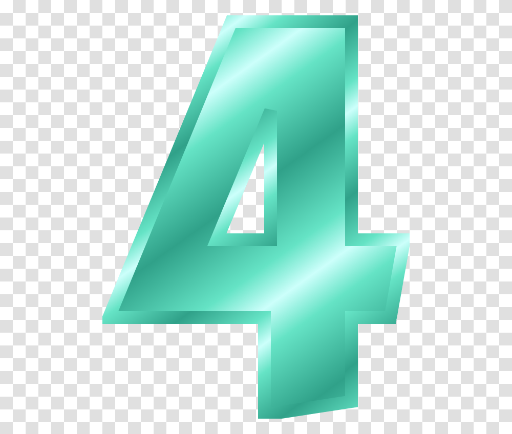 Large Number 4 166.6, Alphabet Transparent Png