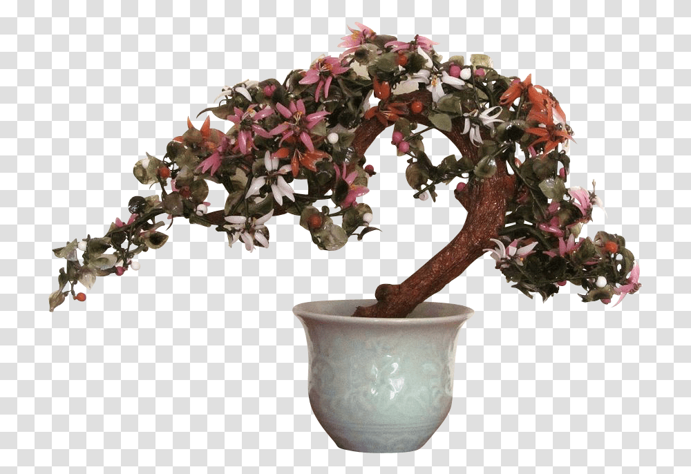 Large Oriental Bonsai Agate Glass Tree Vintage Bonsai, Plant, Vase, Jar, Pottery Transparent Png