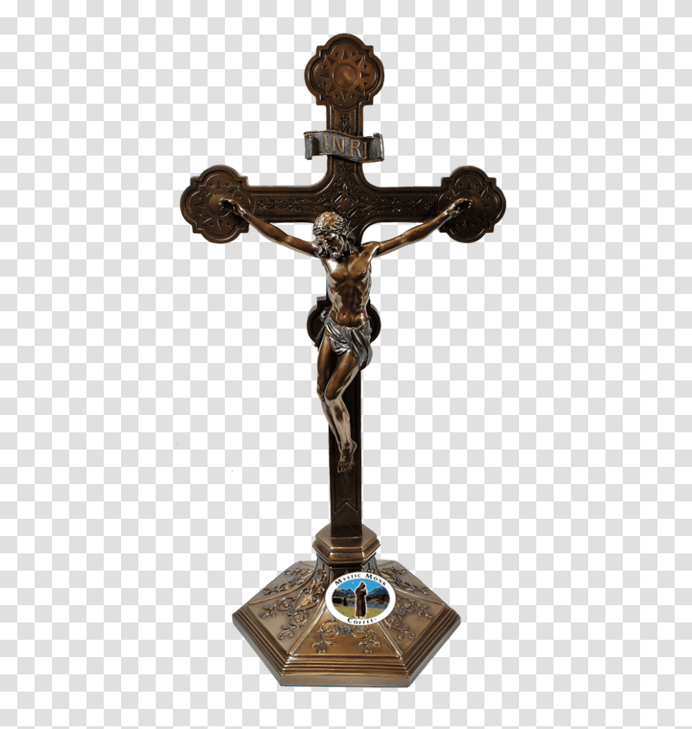 Large Ornate Standing Crucifix, Cross Transparent Png