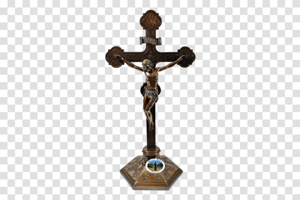 Large Ornate Standing Crucifix Crucifixes Cross Transparent Png