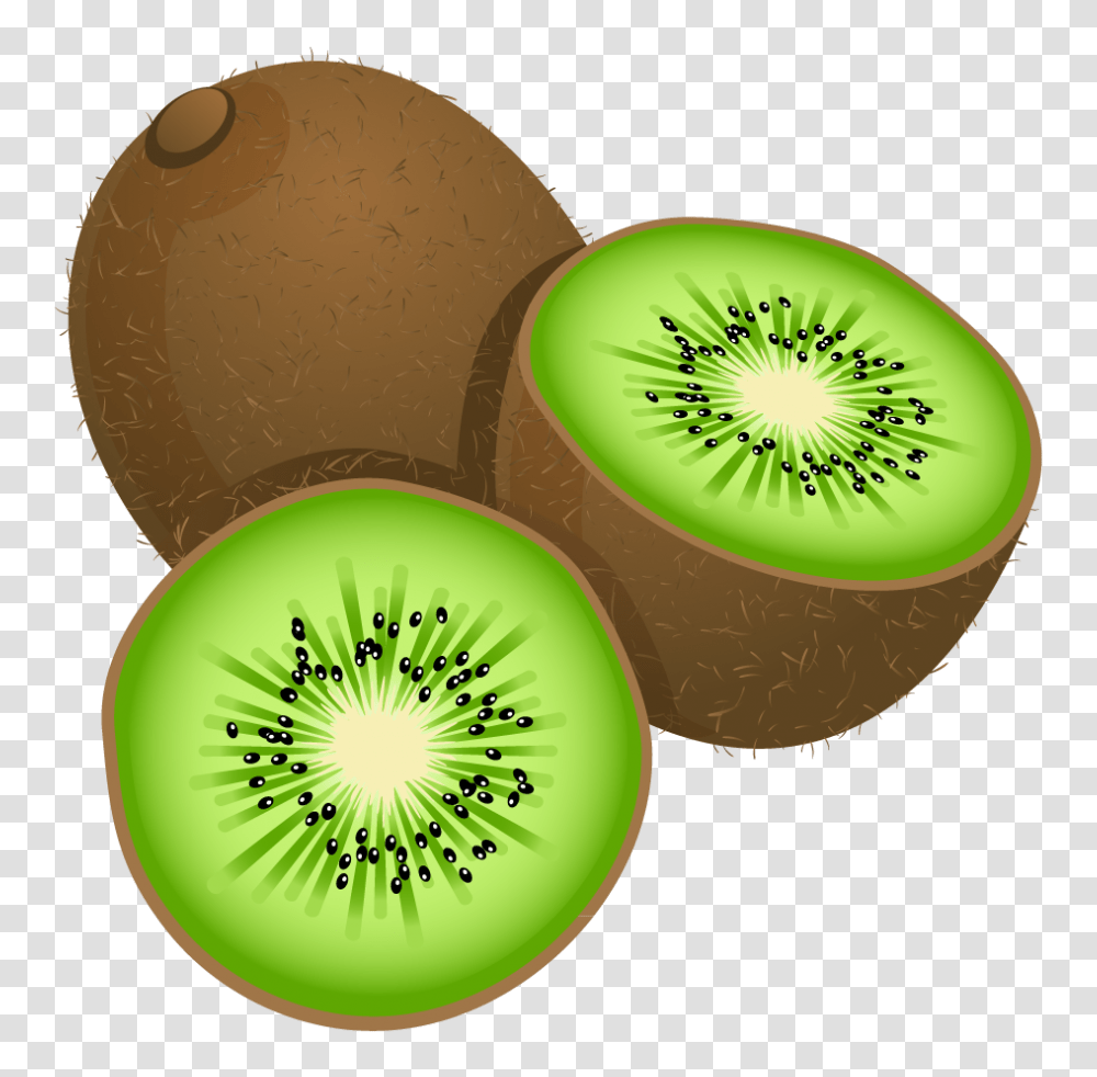 Large Painted Kiwi Frut Clipart Kiwi Clipart, Plant, Fruit, Food, Sliced Transparent Png