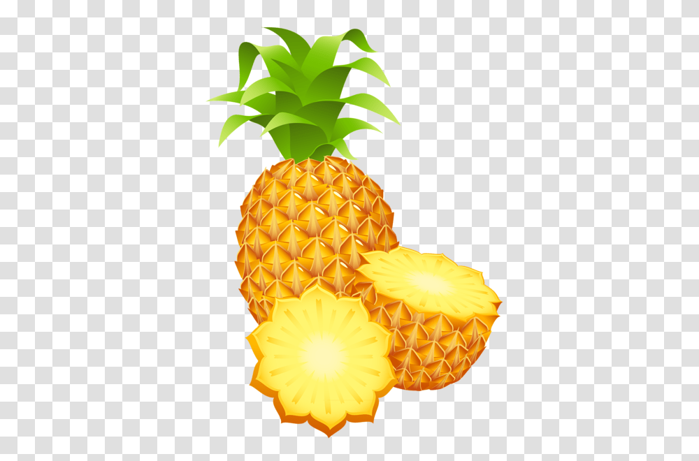 Large Painted Pineapple, Plant, Fruit, Food Transparent Png