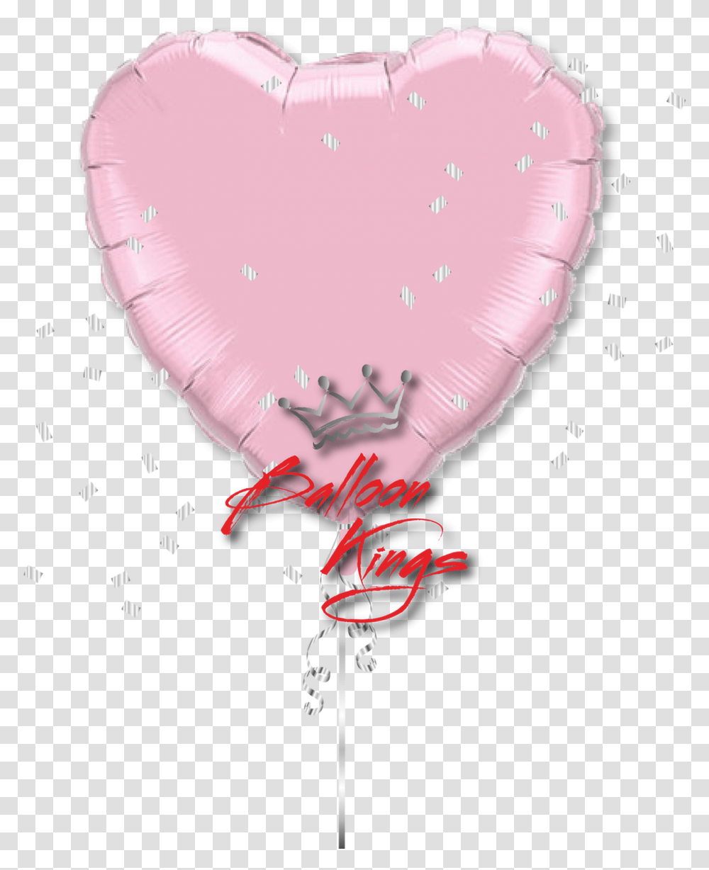 Large Pearl Pink Heart, Balloon, Petal, Flower, Plant Transparent Png