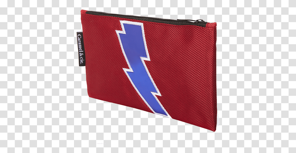 Large Pencil Case Red Lightining Banner, Wallet, Accessories, Accessory, Bag Transparent Png