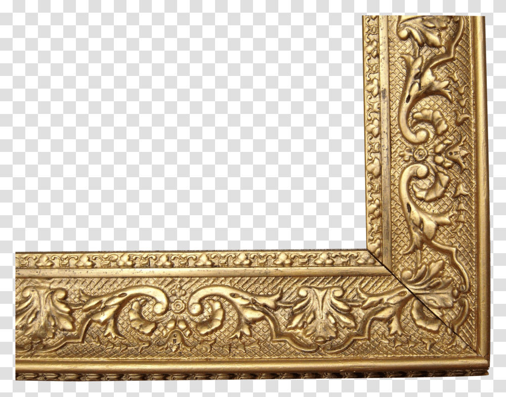 Large Picture Frames Beautiful Ornate Gold Antique Ornate Gold Frame Background, Wood, Rug, Bronze Transparent Png