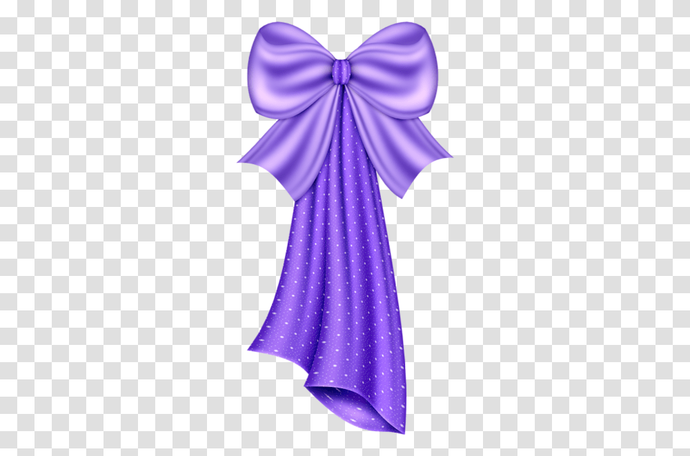 Large Purple Bow Clipart Bows Clip Art Beautiful Borders And Frames, Clothing, Apparel, Robe, Fashion Transparent Png