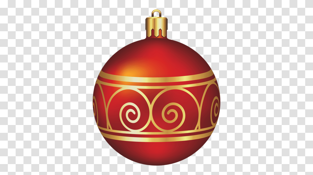 Large Red And Gold Christmas Ball Christmas Clip Art, Lamp, Balloon, Bowl, Jar Transparent Png