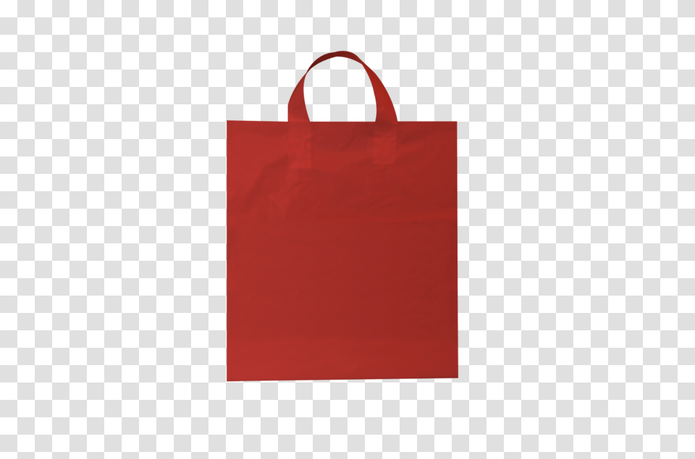 Large Red Plastic Bags With Soft Loop Handles, Shopping Bag, Tote Bag Transparent Png