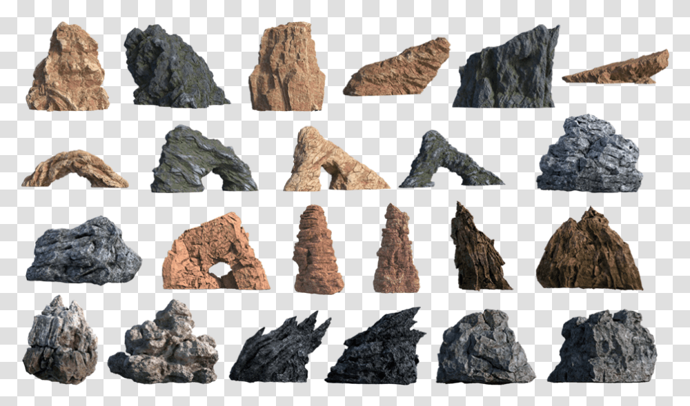 Large Rock Formations, Arrowhead, Mineral Transparent Png