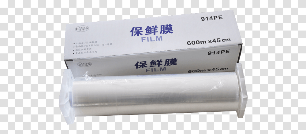 Large Roll 100 Pe Food Wrapping Cling Film Jumbo Rolls Paper, Plastic Wrap, Box, Business Card Transparent Png