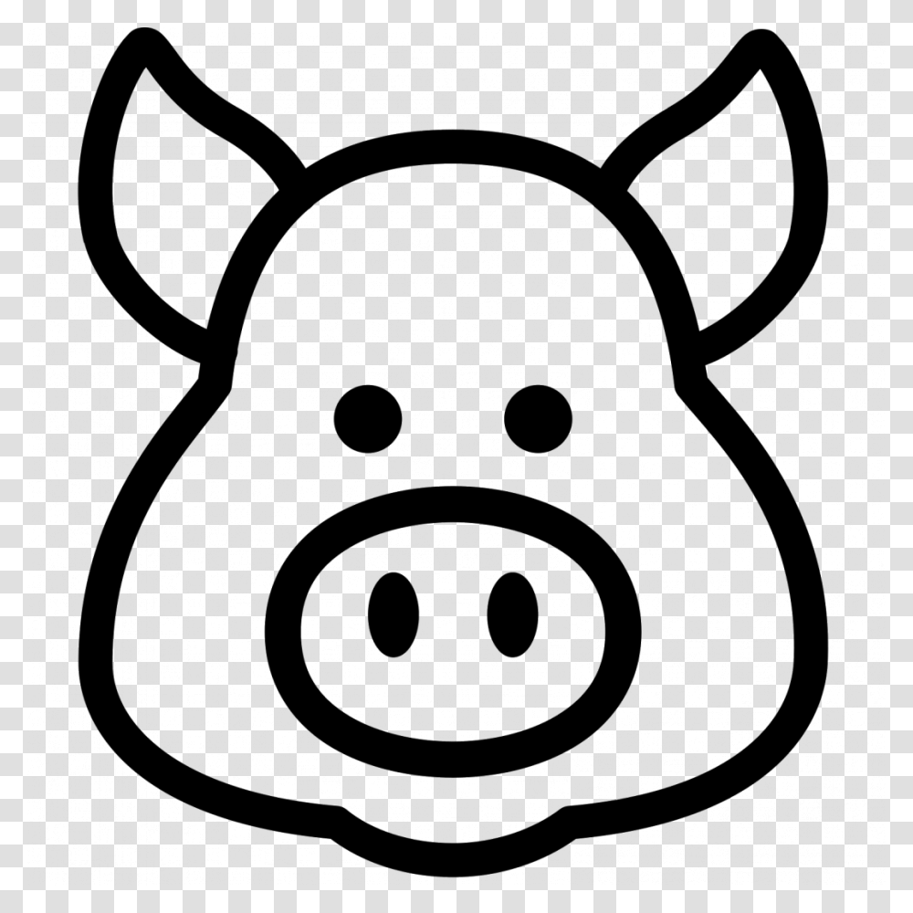 Large Size Of How To Draw A Realistic Pig Face Peppa Pig Head Clipart Black And White, Gray, World Of Warcraft Transparent Png