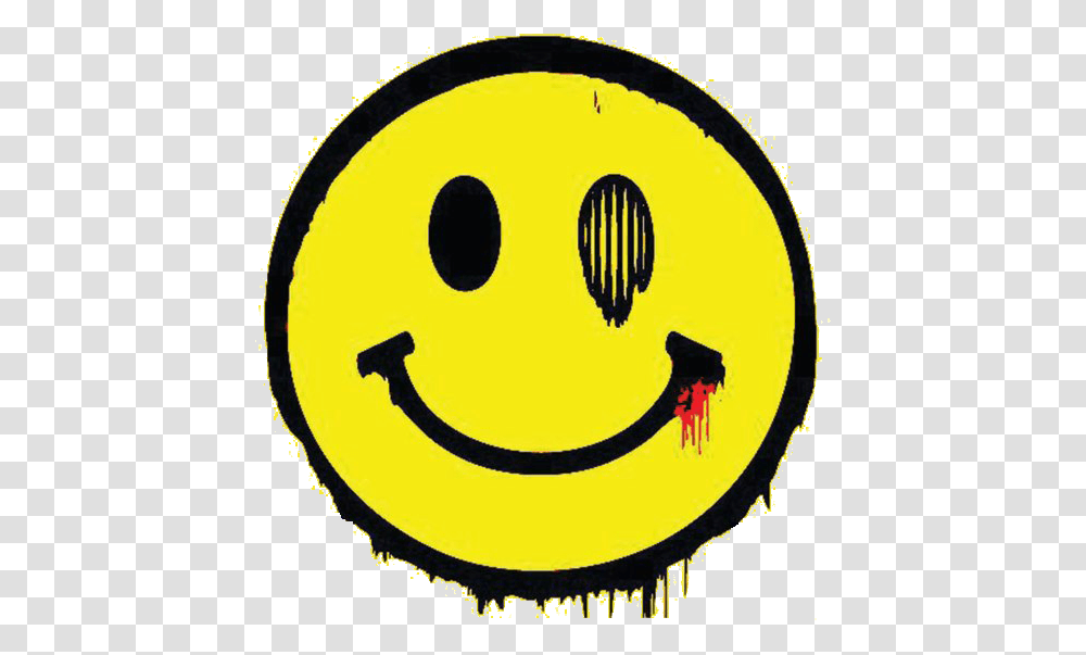 Large Smiley Grunge, Symbol, Pac Man, Logo, Trademark Transparent Png