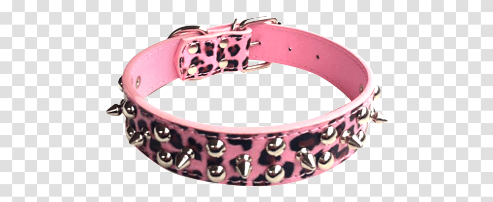 Large Spiked Studded Dog Pet Collar Faux Leather M Belt, Accessories, Accessory, Helmet Transparent Png