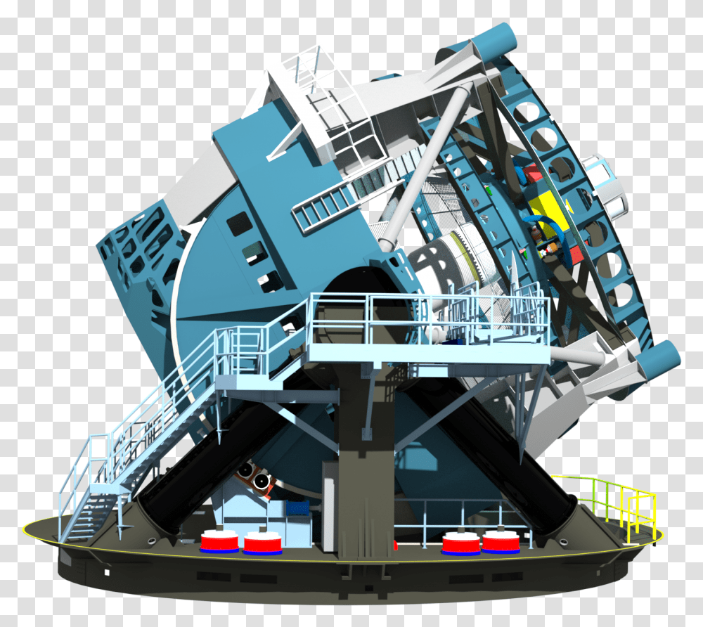 Large Synoptic Survey Telescope Profile Render 2013 Telescope, Engine, Motor, Machine, Construction Crane Transparent Png