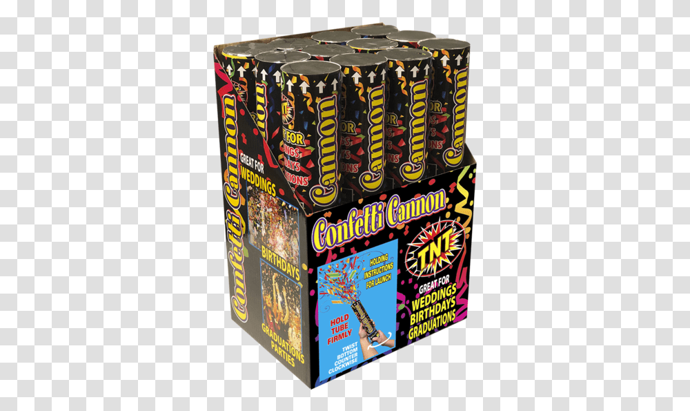 Large Tnt Fireworks Confetti Cannon, Arcade Game Machine, Outdoors Transparent Png