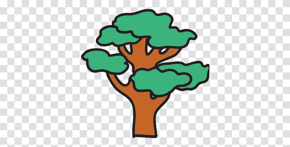 Large Tree Icon Drawing, Plant, Vegetation, Art, Diagram Transparent Png