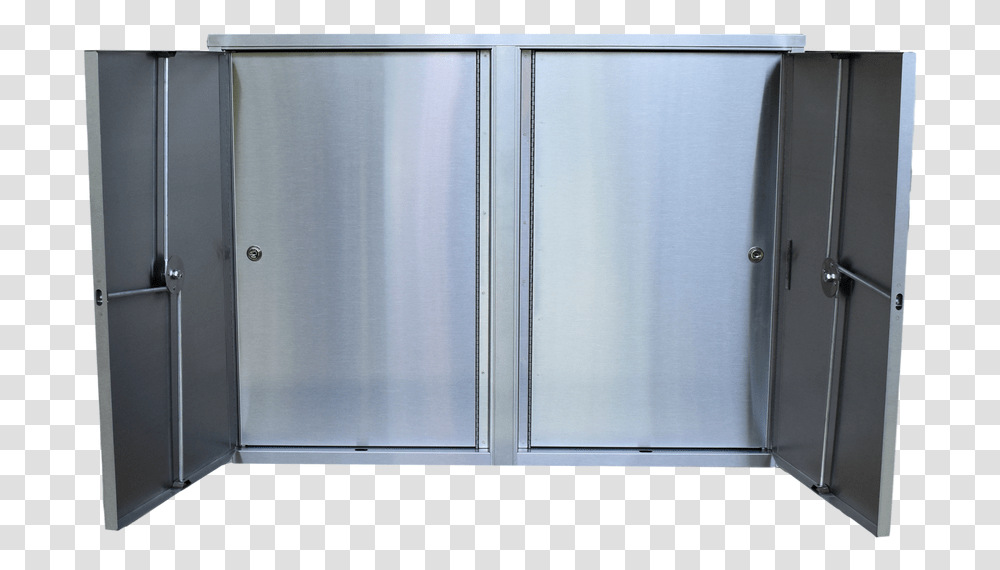 Large Twin Double Door Narcotic Cabinet With 8 Shelves Shower Door, Furniture, Sliding Door, Refrigerator, Appliance Transparent Png