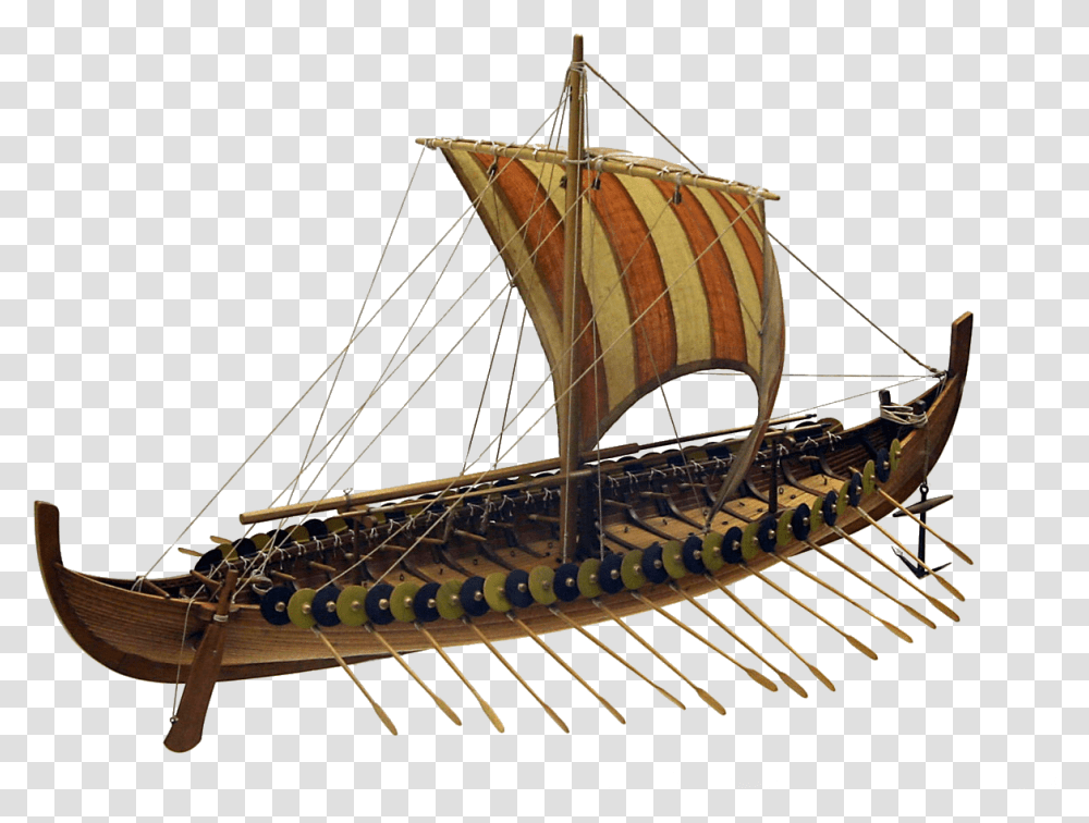 Large Viking Boat Viking Ship, Watercraft, Vehicle, Transportation, Vessel Transparent Png