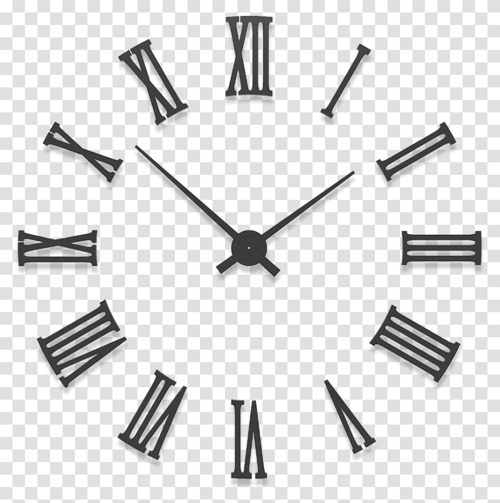 Large Wall Clocks With Roman Numerals Da Vinci Diy Large Wall Clock, Analog Clock Transparent Png