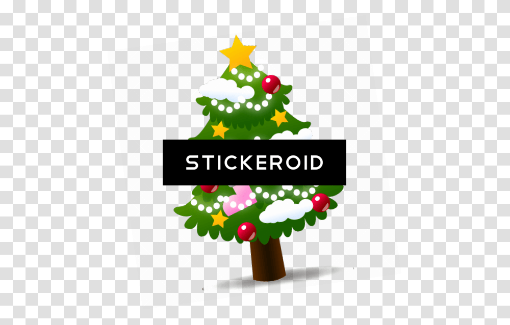 Large Xmas Tree Emoji Merry Christmas Tree Emoji, Plant, Ornament Transparent Png