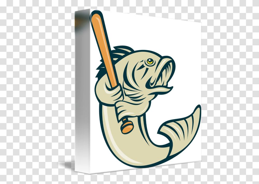 Largemouth Bass Fish Batting, Hook, Mammal, Animal, Pet Transparent Png