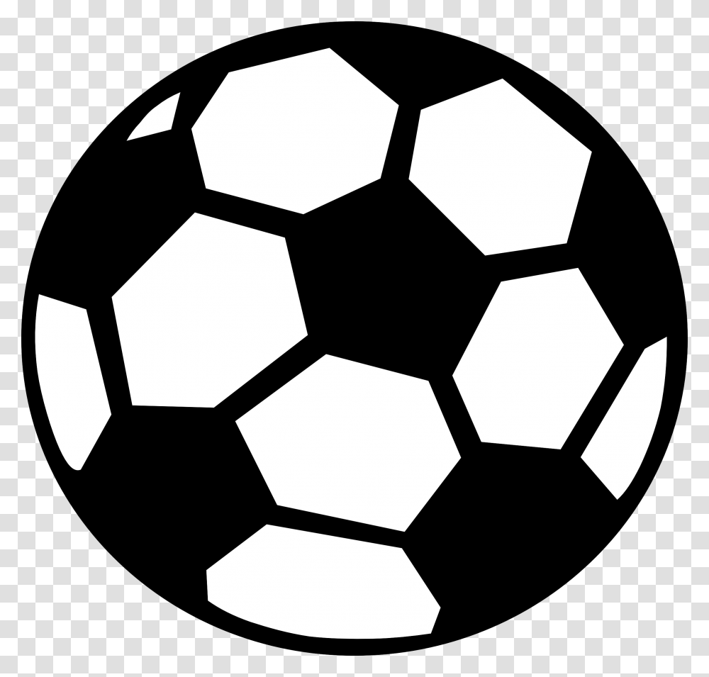 Larger Clip Art Of Black And White Coloring, Soccer Ball, Football, Team Sport, Sports Transparent Png