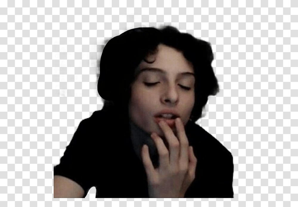 Largest Collection Of Free To Edit Finn Wolfhard Stickers, Person, Face, Smoke Transparent Png