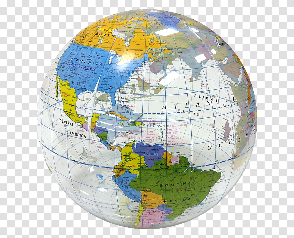 Largest Selection Of Beach Balls Clear Picture Of Globe, Outer Space, Astronomy, Universe, Planet Transparent Png