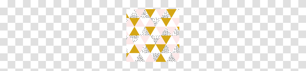 Lark Tee Triangle Wholecloth Pale Pink Gold Bw Dots, Texture, Pattern, Polka Dot, Diamond Transparent Png