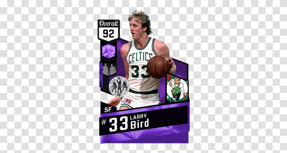 Larry Bird Shaquille O Neal 92, Person, People, Clothing, Sport Transparent Png